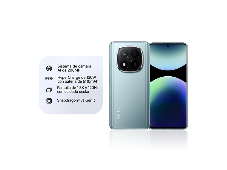 CELULAR REDMI NOTE 14 PRO+ 5G 256 FROST BLUE 7