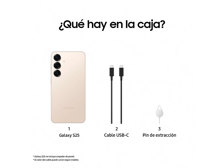 SAMSUNG GALAXY S25 128GB ORO ROSA 5