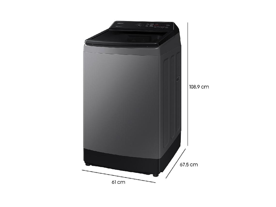 LAVADORA CARGA SUPERIOR SAMSUNG WA15CG5441BD 15KG GRAFITO 3