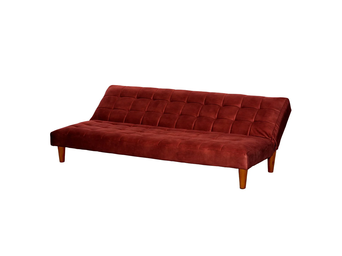 FUTON TURIN CUERO KENTUCKY ROJO 2