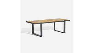 JUEGO COMEDOR ROSEN GRAFITO TERRAZA HOLBOX 7 PIEZAS