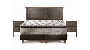 JUEGO DE DORMITORIO ROSEN CAMA EUROPEA NEST BD 2 PLAZAS + SET ANNA