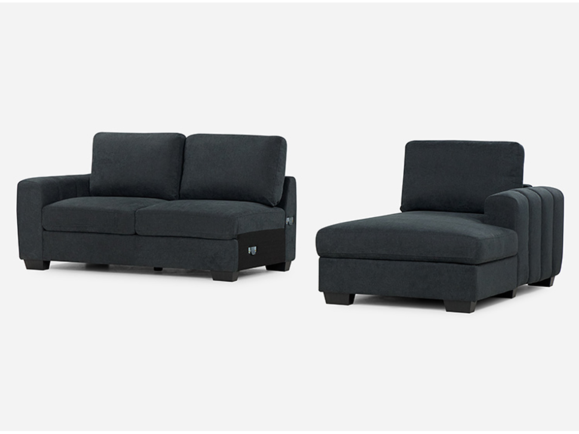 SOFÁ SECCIONAL ROSEN BOSTON DERECHO GRAFITO 4