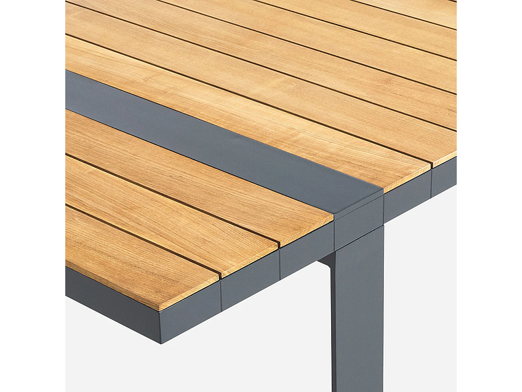 JUEGO COMEDOR ROSEN GRAFITO TERRAZA HOLBOX 7 PIEZAS 7