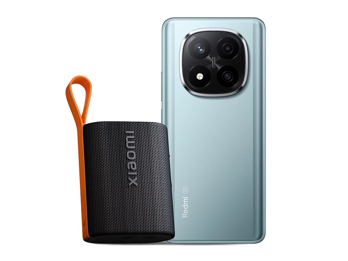 KIT CELULAR REDMI NOTE 14 PRO+ 5G 256GB FROST BLUE + XIAOMI SOUND POCKET 5W 8