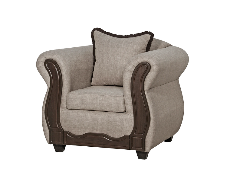 JUEGO LIVING BLACK FACTORY SOFIA 3 1 1 BEIGE 2