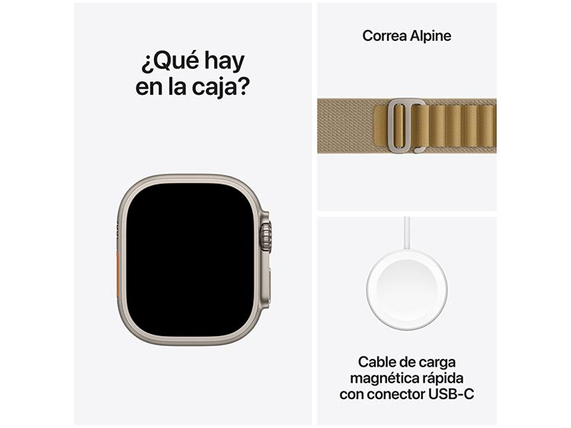 APPLE WATCH ULTRA 2 49MM TITANIO NATURAL CORREA LOOP M 5