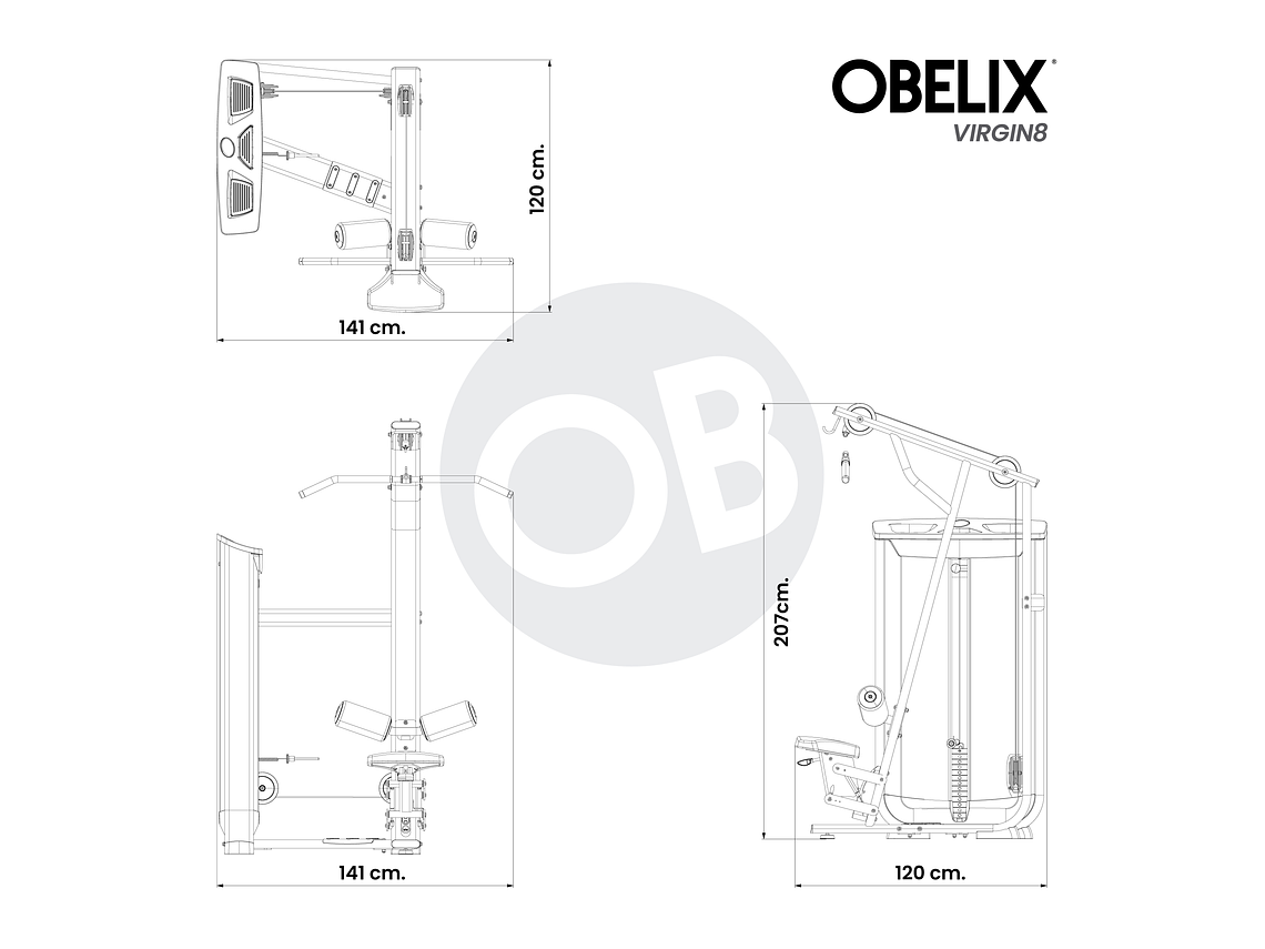 Polea Alta V8 Series | Obelix 3