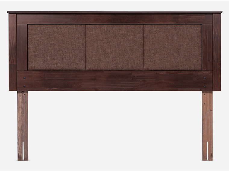 JUEGO DE DORMITORIO ROSEN CAMA EUROPEA NEW STYLE 4 PLUS BD 2 PLAZAS CAFÉ + RESPALDO RACHEL 3