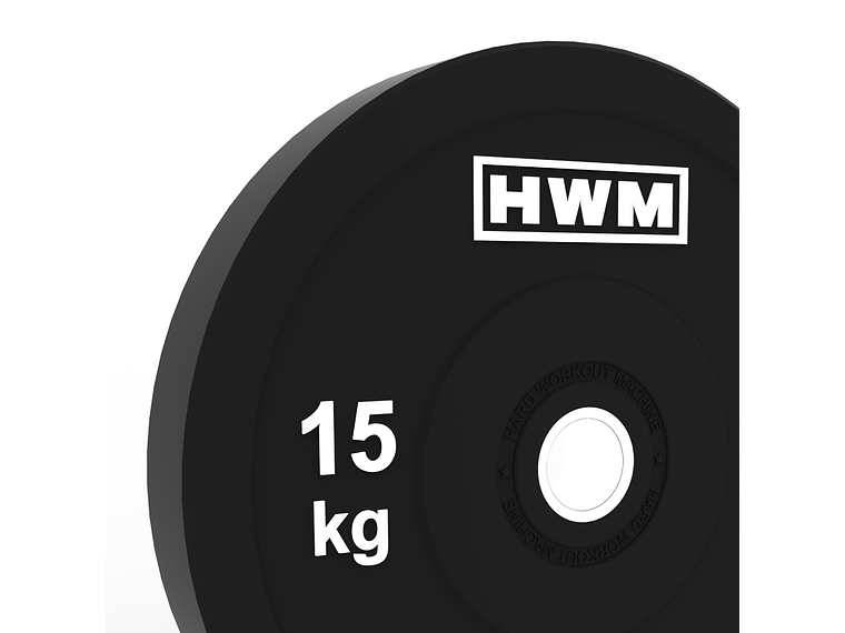 Par Bumper Plates Classic Black 15kg | HWM® 2