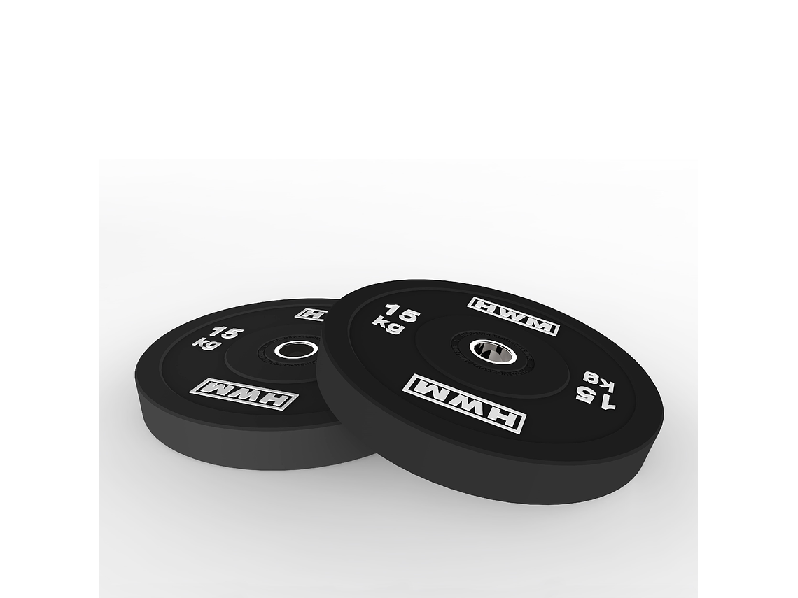 Par Bumper Plates Classic Black 15kg | HWM® 3