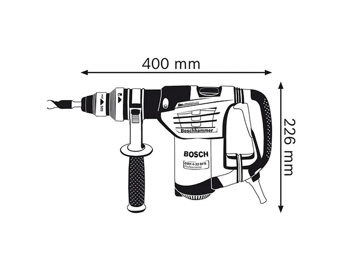 MARTILLO PERFORADOR BOSCH DEMOLEDOR GBH 4-32 DFR 900 W 6