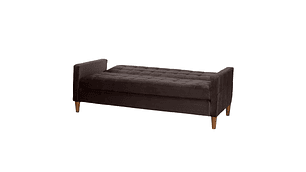 FUTON LATAM HOME GENOVA 3 CUERPOS CHOCOLATE TELA VELVET