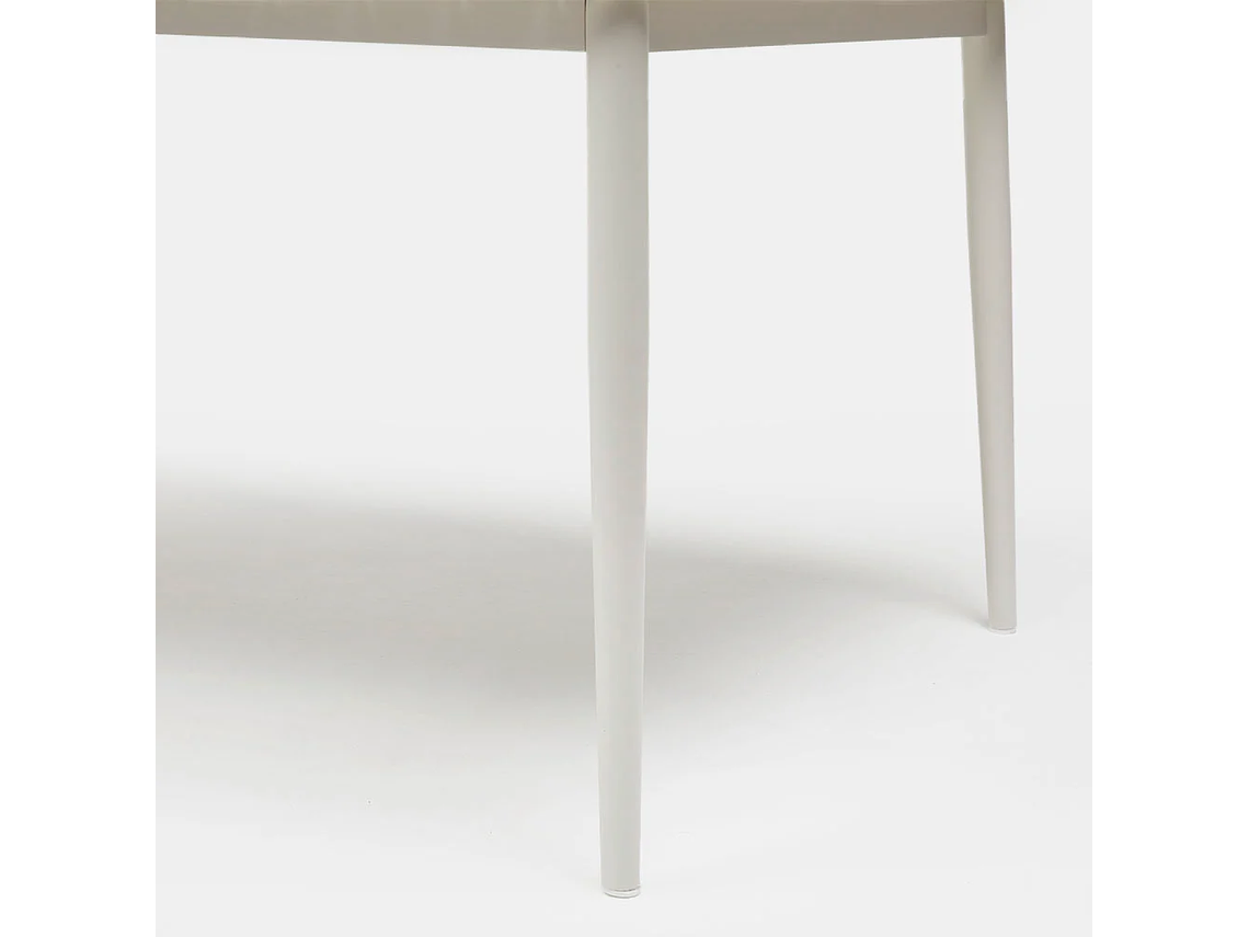 MESA COMEDOR MILK TERRAZA FIX BEIGE 6