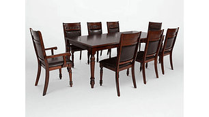 JUEGO DE COMEDOR CIC CORDOBES PLUS EXT 6 SILLAS 2 SITIALES