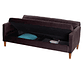 FUTON LATAM HOME GENOVA 3 CUERPOS CHOCOLATE TELA VELVET - Miniatura 7