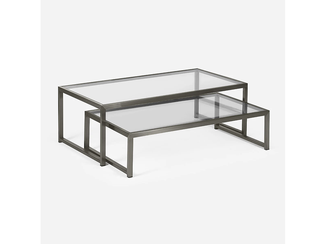 MESA CENTRO ROSEN NIDO TRESA 120 X 60 CM GRAFITO 5