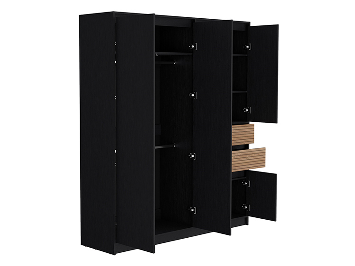 CLOSET TUHOME AUSTIN 6 PUERTAS 2 CAJONES CHOCOLATE 4