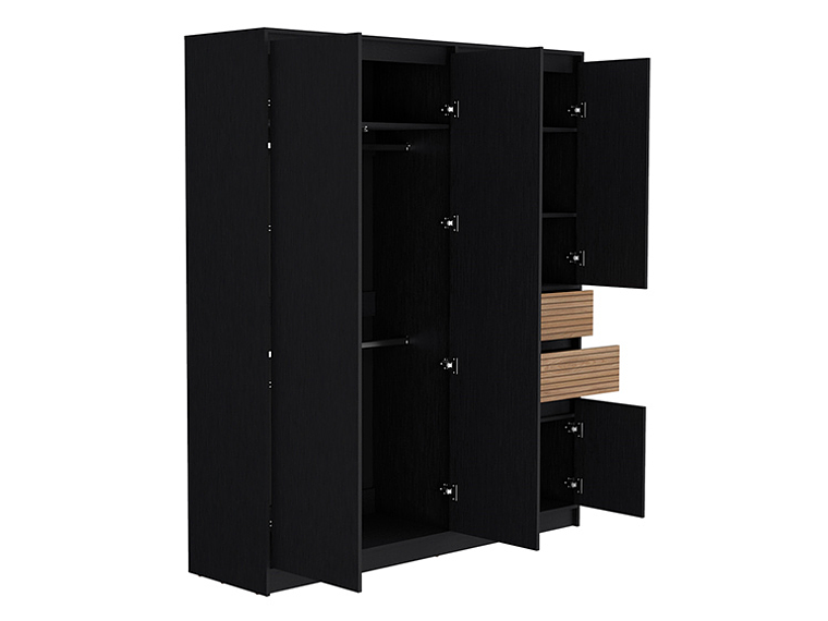 CLOSET TUHOME AUSTIN 6 PUERTAS 2 CAJONES CHOCOLATE 4