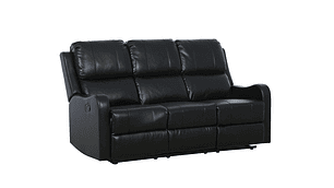 BERGERE RECLINABLE 3 CUERPOS MANUAL BLADEN TOKIO LEATHER R6486B53-NEGRO