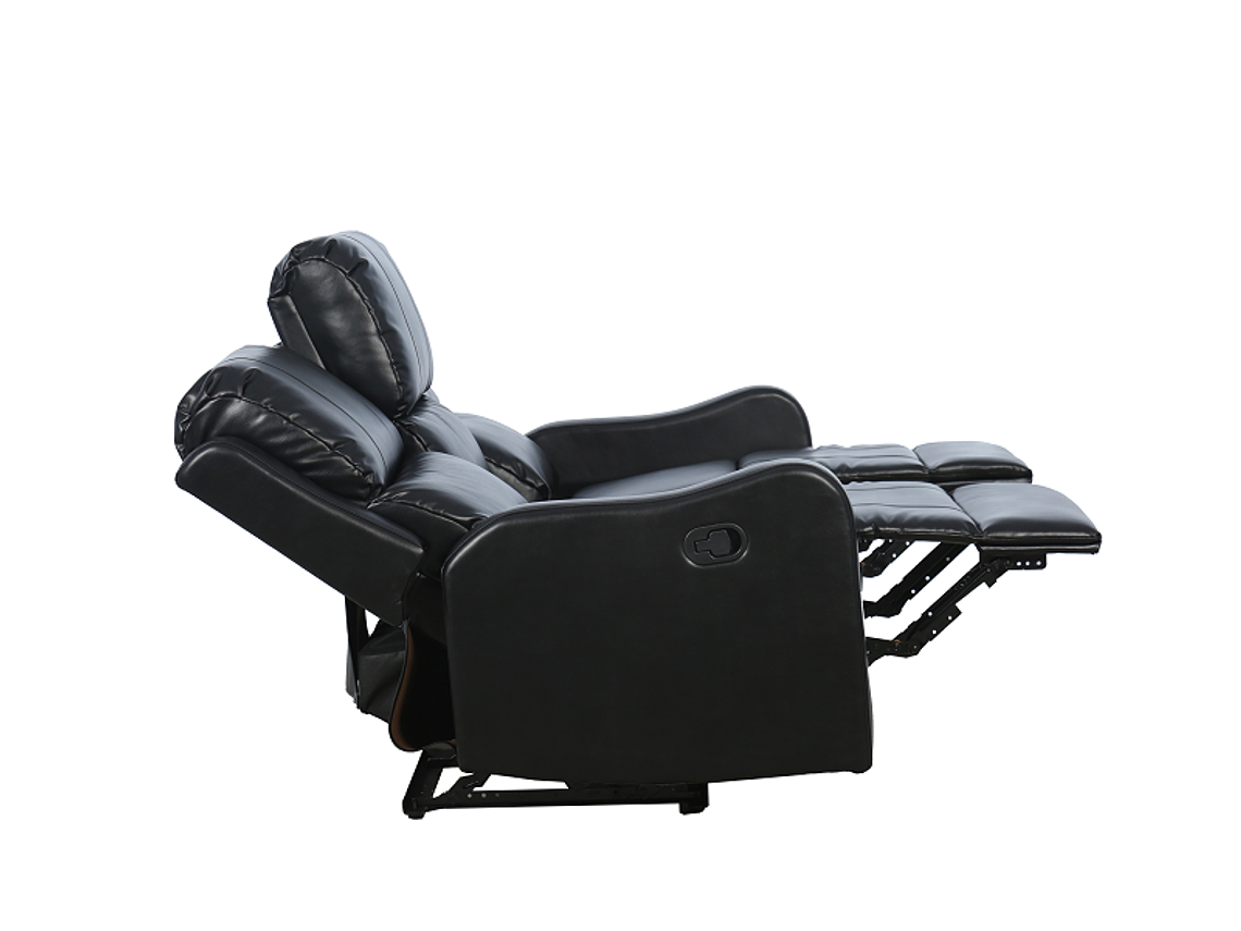 BERGERE RECLINABLE 3 CUERPOS MANUAL BLADEN TOKIO LEATHER R6486B53-NEGRO 2