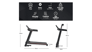 TROTADORA ELÉCTRICA YEP 1024 12.8 KM/H SPORT 3 NIVELES INCLINACIÓN