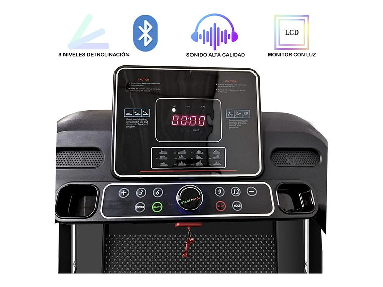 TROTADORA ELÉCTRICA YEP 1024 12.8 KM/H SPORT 3 NIVELES INCLINACIÓN 4