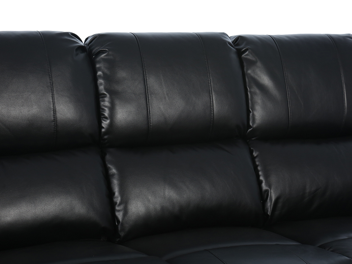 BERGERE RECLINABLE 3 CUERPOS MANUAL BLADEN TOKIO LEATHER R6486B53-NEGRO 6