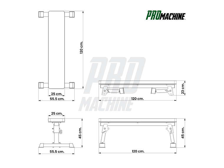 Banco Plano Plegable ZR Series | PROmachine 3