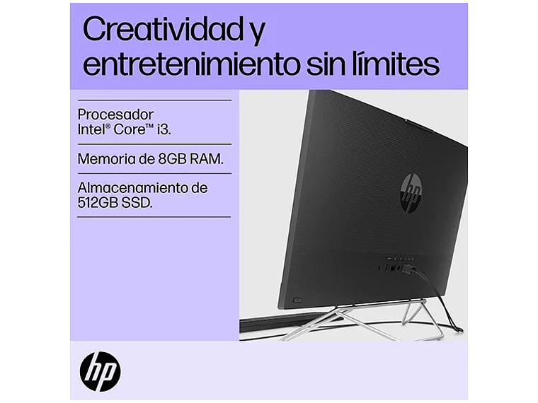 ALL IN ONE HP 24-CB1023LA INTEL CORE I3 8GB RAM 512GB SSD 23.8