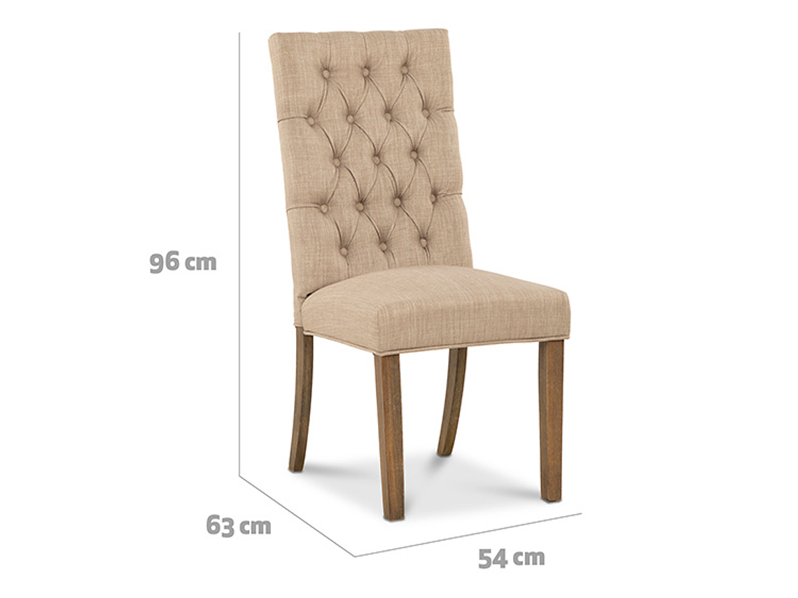 JUEGO DE COMEDOR CIC SEATTLE 8 SILLAS BEIGE 2