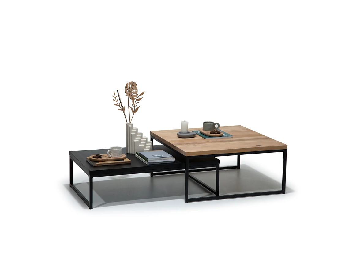MESA MEDULAR DUO WOOD BLACK LENGA ACERO 1