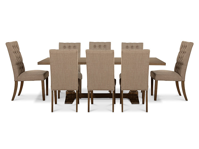 JUEGO DE COMEDOR CIC SEATTLE 8 SILLAS BEIGE 4