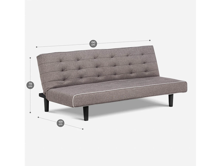 FUTÓN ROSEN OLIVIA 3 CUERPOS GRIS 4