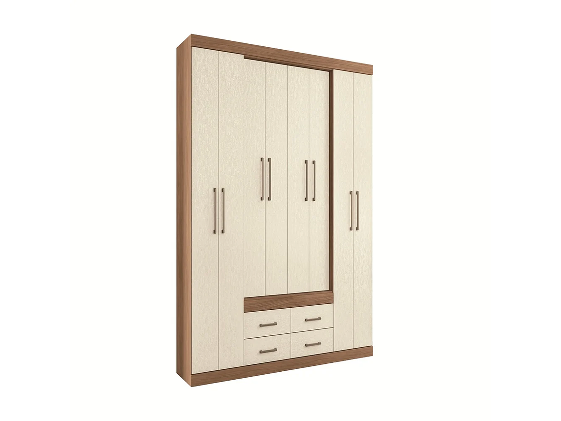 CLOSET NAPOLES 8P4C EN COLOR CAFE AREIA 1