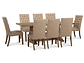 JUEGO DE COMEDOR CIC SEATTLE 8 SILLAS BEIGE - Miniatura 14