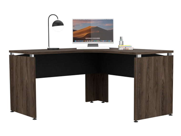 ESCRITORIO TUHOME L-140 -NEGRO SOFT/COÑAC 1