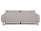 SOFÁ ROSEN BIADA 3 CUERPOS TELA GRIS PERLA - Miniatura 6