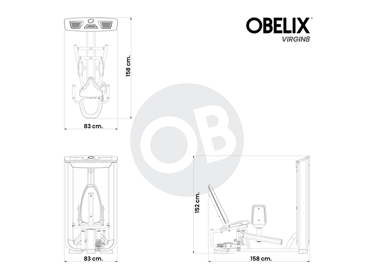Dual Abductor/Aductor V8 Series | Obelix 2