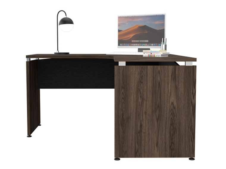 ESCRITORIO TUHOME L-140 -NEGRO SOFT/COÑAC 7