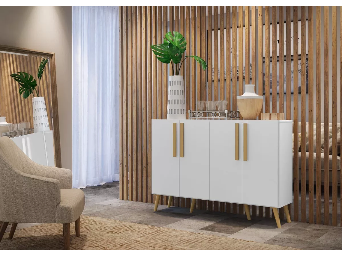 BUFFET BE DESIGN 4 PUERTAS BLANCO RETRO VIENA MP3606.0003 6