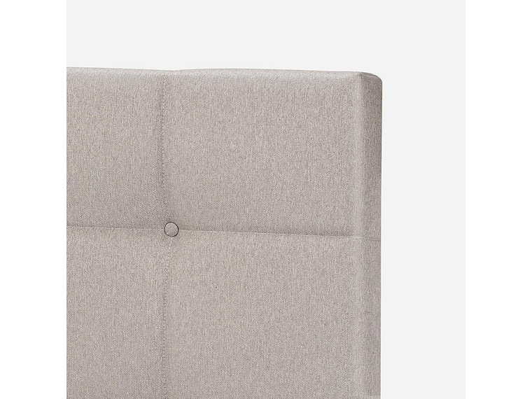 CAMA EUROPEA NEO PLUS KING 180X200 CM + RESPALDO ISSEY BEIGE 5