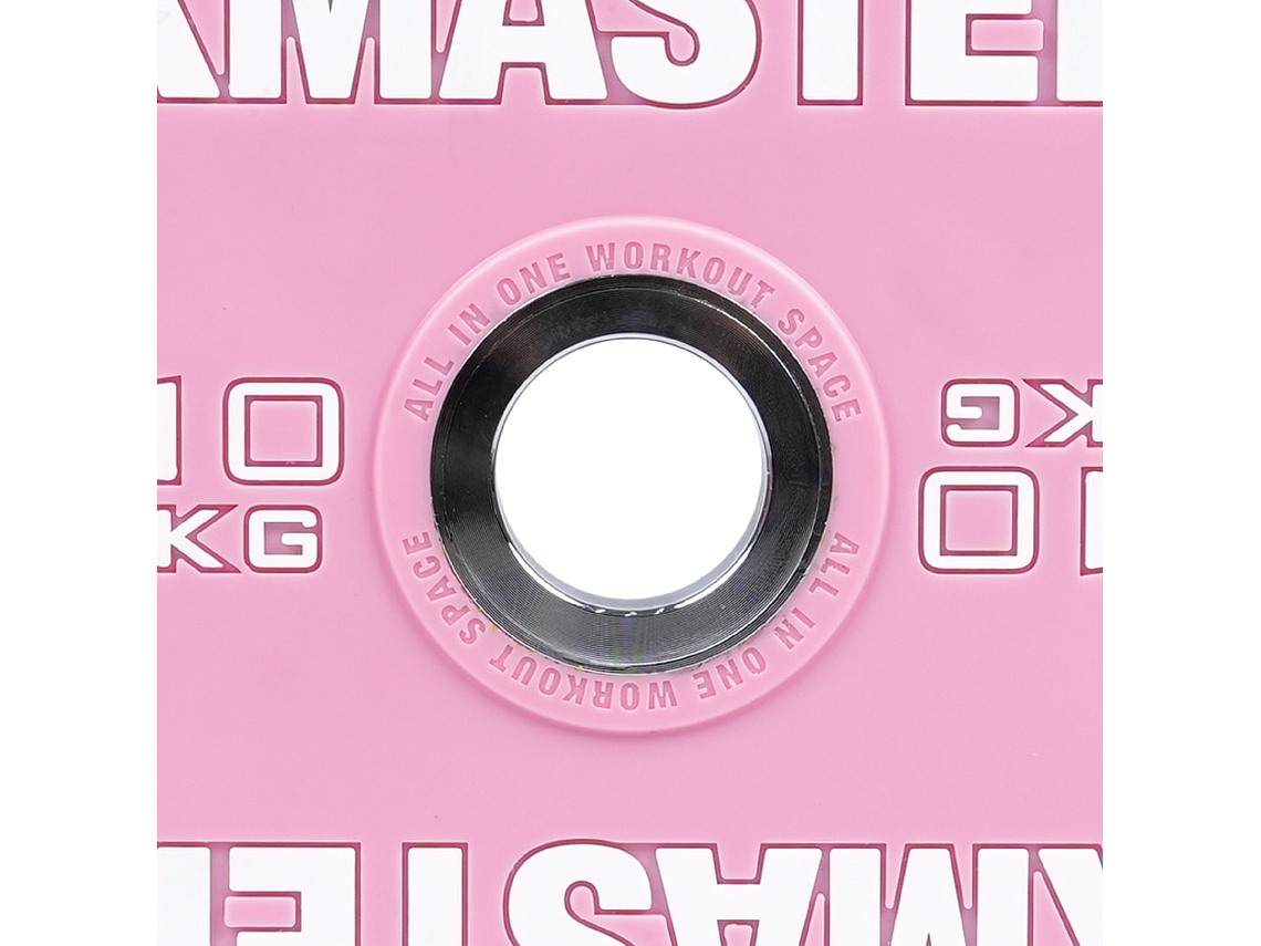 Par Discos Olímpicos CPU Pink Grip 10kg | XMASTER 5