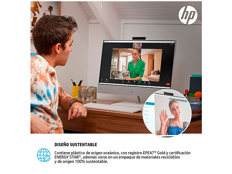 ALL IN ONE HP PAVILION 27-CA0001 / AMD RYZEN 5 / 8GB RAM / 512GB SSD / 27 FHD 8