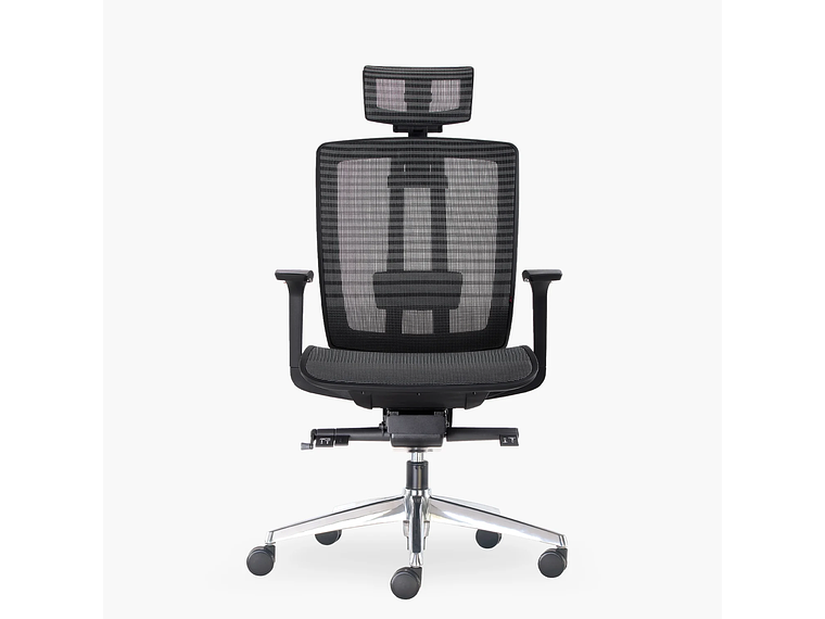 SILLA OFICINA AIR CON CABECERO GRIS OSCURO FORM 1