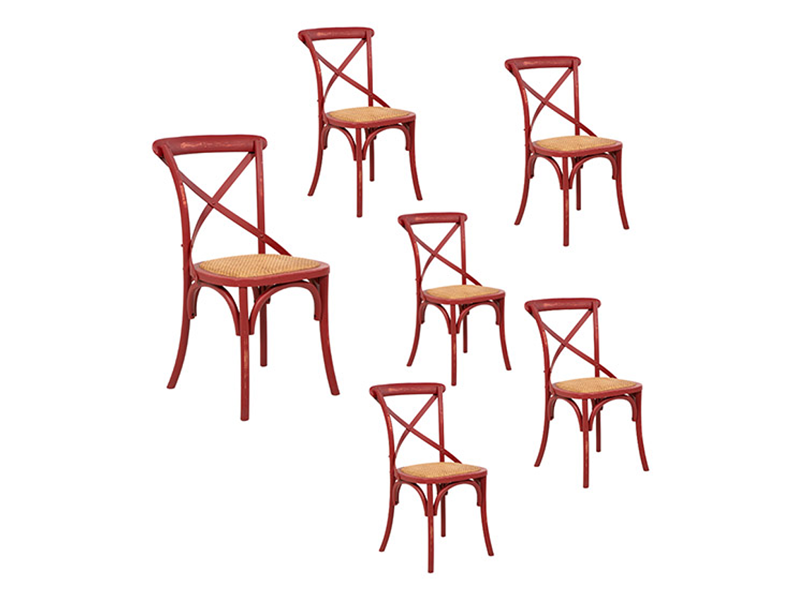 KIT 6 SILLAS SPAZZIO RETRO 1