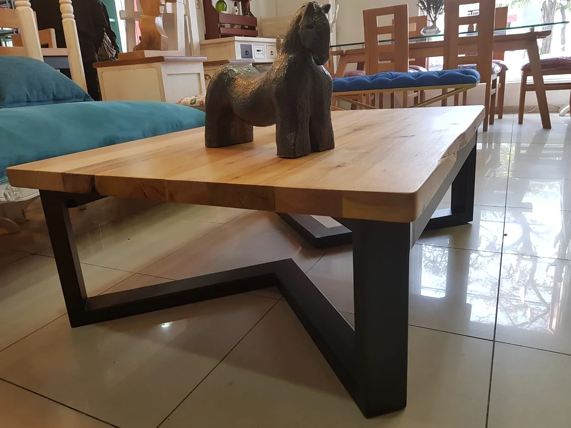 MESA CENTRO MUEBLES NATIVA FIERRO 2