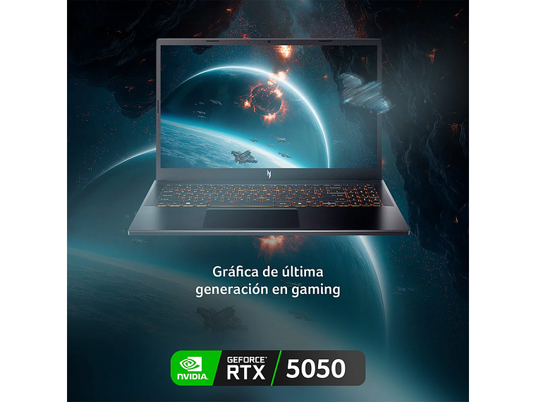 NOTEBOOK ACER GAMER NITRO 5 ANV15-52-73S9-1 INTEL CORE I7 24GB RAM 512GB SSD NVIDIA RTX5050 15.6