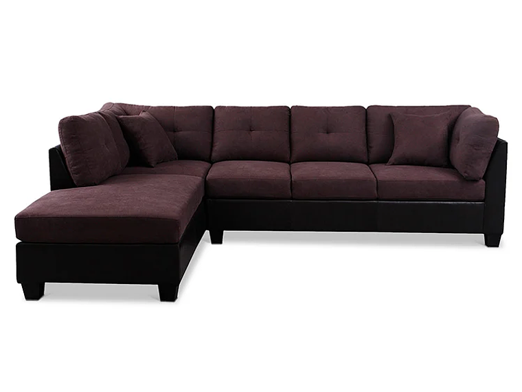 SOFÁ SECCIONAL CIC BITONO IZQUIERDO 5 CUERPOS CHOCOLATE 1