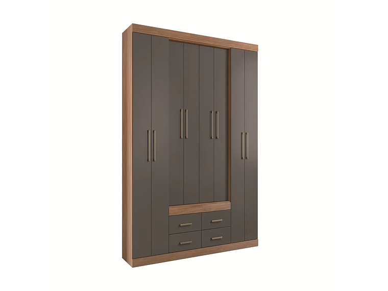 CLOSET NAPOLES 8P4C GRAFITO EN COLOR CAFE 3